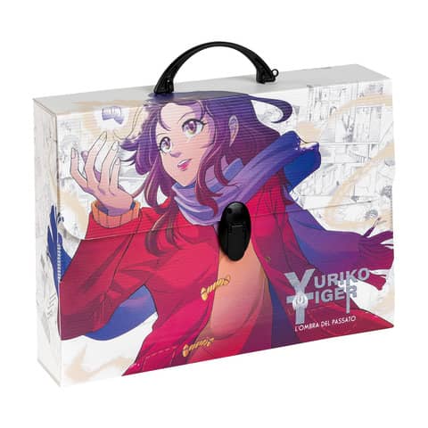Valigetta in PPL Favorit con stampa Manga 37,5x27x8 cm - soggetti assortiti - 400182746